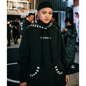Kingdom Qore Pullover Hoodie Women's Size XLarge Oversized Team Black‎ NWT